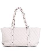 Chanel Vintage Quilted Tote - White