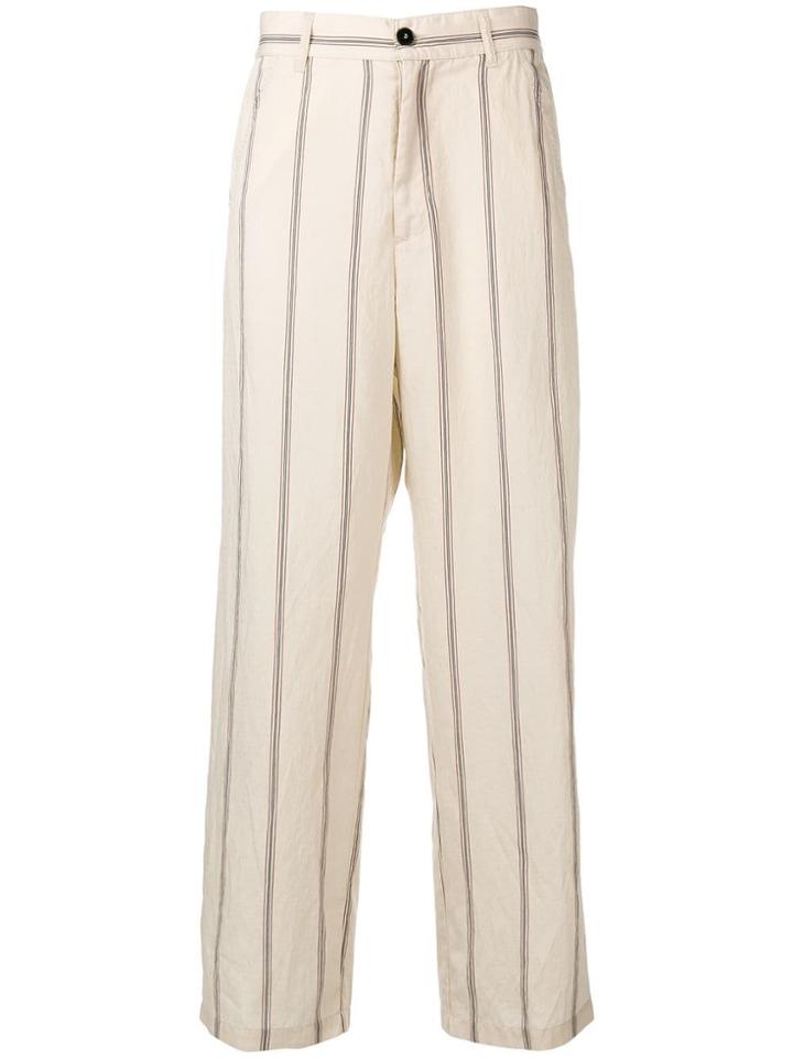 Barena Striped Loose Trousers - Neutrals
