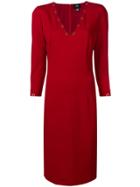 Cavalli Class V-neck Dress - Red