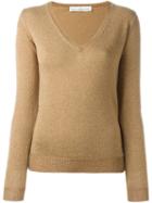 Golden Goose Deluxe Brand V-neck Jumper, Women's, Size: Xs, Grey, Polyamide/polyester/acetate/merino