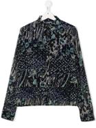 Zadig & Voltaire Kids Tiago Printed Blouse - Blue