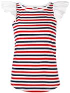 Sonia By Sonia Rykiel - Striped Top - Women - Cotton - M, Women's, Red, Cotton
