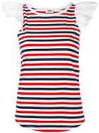 Sonia By Sonia Rykiel - Striped Top - Women - Cotton - M, Women's, Red, Cotton