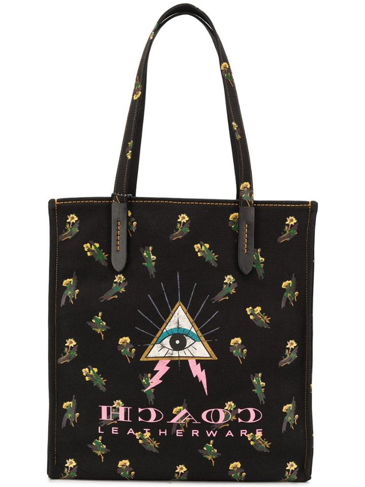 Coach Pyramid Eye Tote - Black