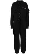 Natasha Zinko Pouch-pocket Jersey Jumpsuit - Black