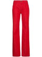Calvin Klein 205w39nyc High Rise Straight Leg Jeans - Red