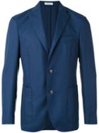 Boglioli Classic Blazer, Men's, Size: 50, Blue, Wool/acetate/cupro