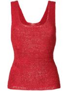 Tela Woven Tank Top - Red