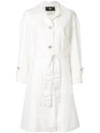 Fendi Pre-owned Zucca Print Duster Coat - White