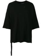 Unravel Project Distressed Boxy T-shirt - Black
