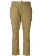 Dsquared2 Stretch Twill Cropped Trousers - Neutrals