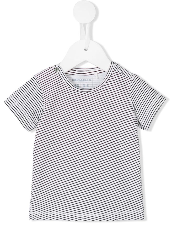 Imps & Elf - Striped T-shirt - Kids - Organic Cotton/spandex/elastane - 9-12 Mth, White
