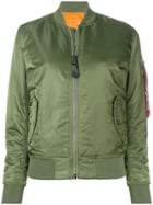 Alpha Industries Classic Zipped Bomber Jacket - Green