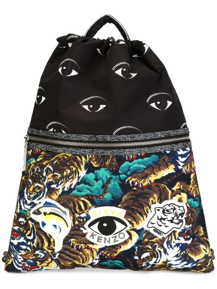 Kenzo Multi Icon Drawstring Backpack - Multicolour