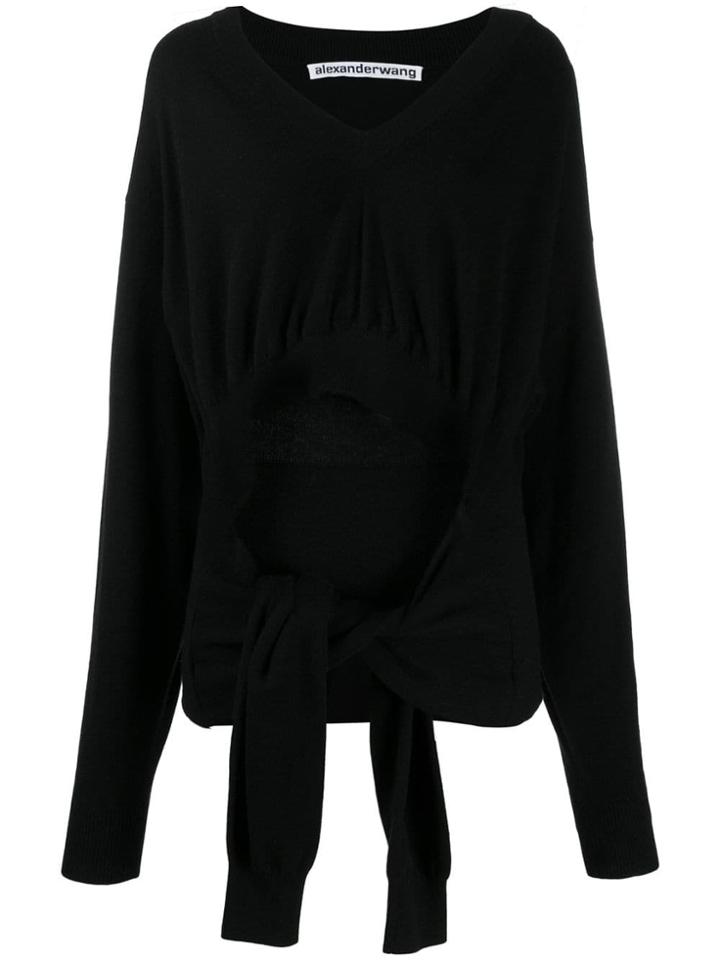 Alexander Wang Open Front Jumper - Black