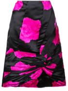 Calvin Klein 205w39nyc Knot Detail A-line Skirt - Black