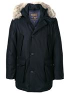 Woolrich Fur-trim Parka Coat - Blue