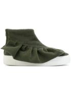 Joshua Sanders Ruffled Hi-tops - Green