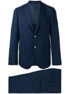 The Gigi Checked Suit, Men's, Size: 52, Blue, Cotton/acetate/cupro/virgin Wool