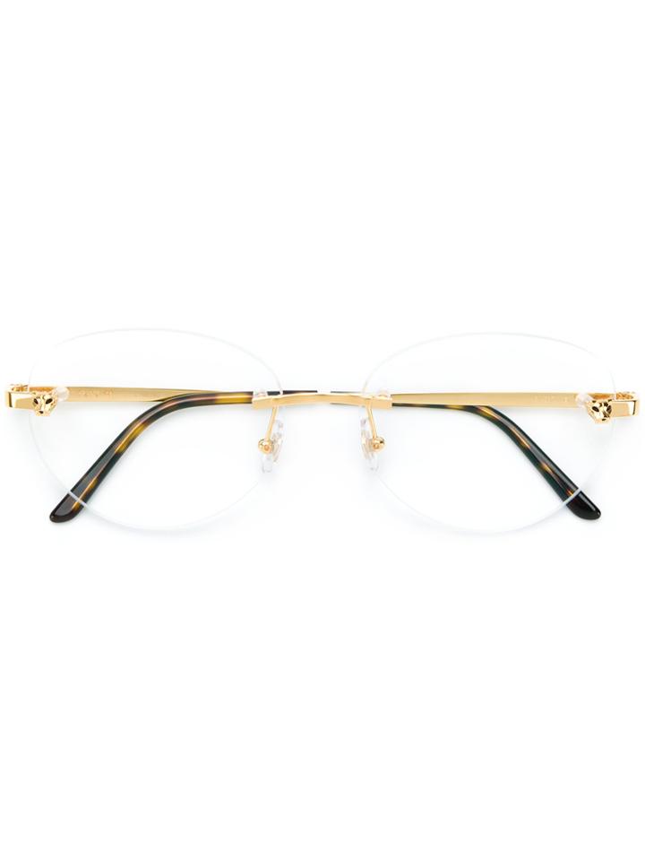 Cartier Panthère De Cartier Glasses - Metallic