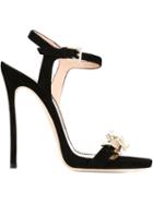 Dsquared2 Barbed Wire Sandals, Women's, Size: 39, Black, Leather