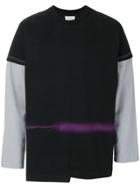 Maison Margiela Asymmetric Hem Layered Top - Black