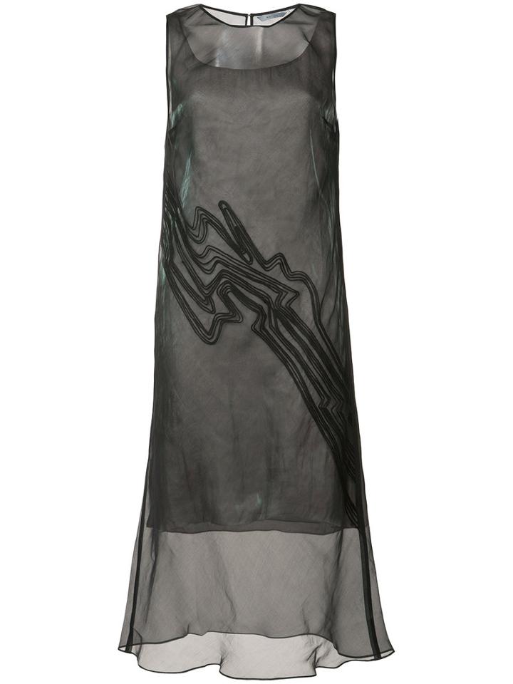 Maiyet - Line Detail Dress - Women - Silk - 000, Black, Silk