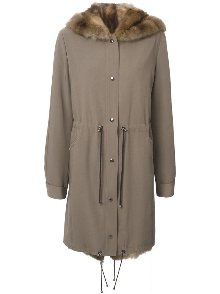 Liska Hooded Coat - Brown