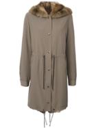 Liska Hooded Coat - Brown