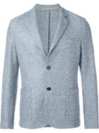 Eleventy Classic Casual Blazer, Men's, Size: 52, Blue, Linen/flax/cotton