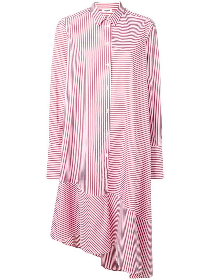 P.a.r.o.s.h. Asymmetric Shirt Dress - Red