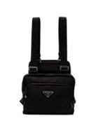Prada Multiple Pocket Backpack - Black