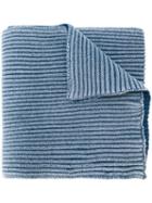 Stone Island - Ribbed Scarf - Men - Wool - One Size, Blue, Wool