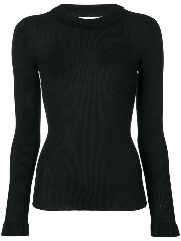 Red Valentino Ribbed Jumper - Black