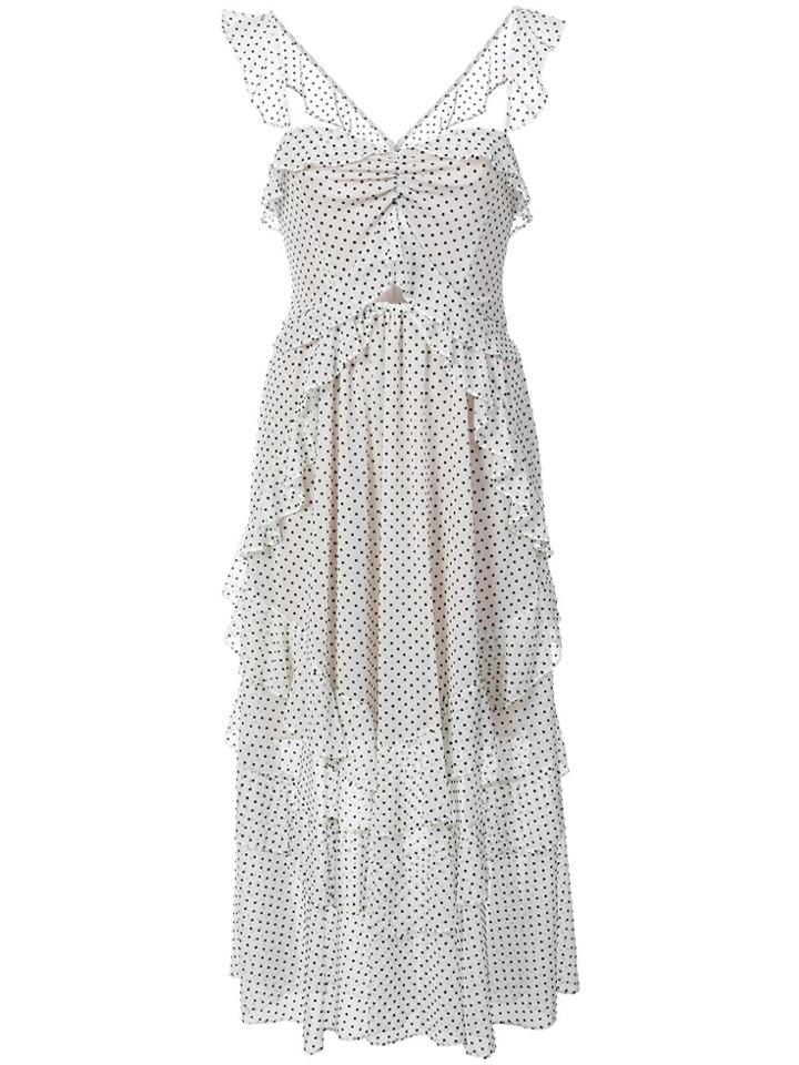 Marissa Webb Polka Dot Layered Dress - Nude & Neutrals