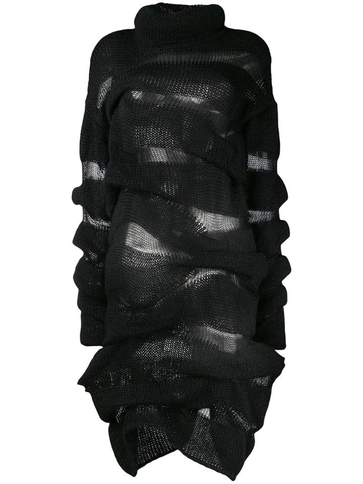 Masnada Ruched Dress - Black
