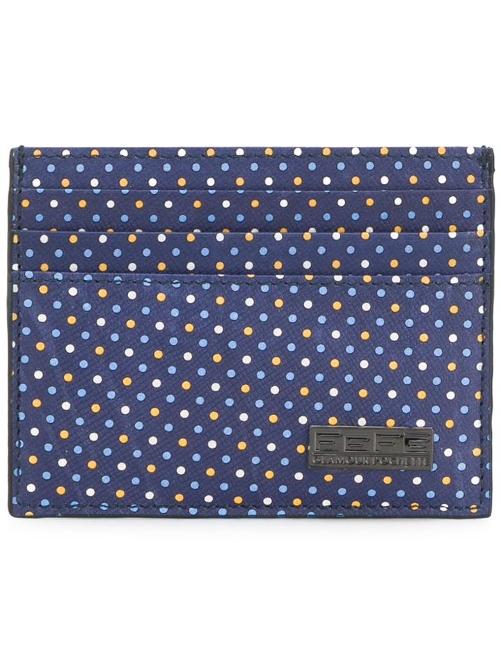 Fefè Polka Dot Cardholder - Blue