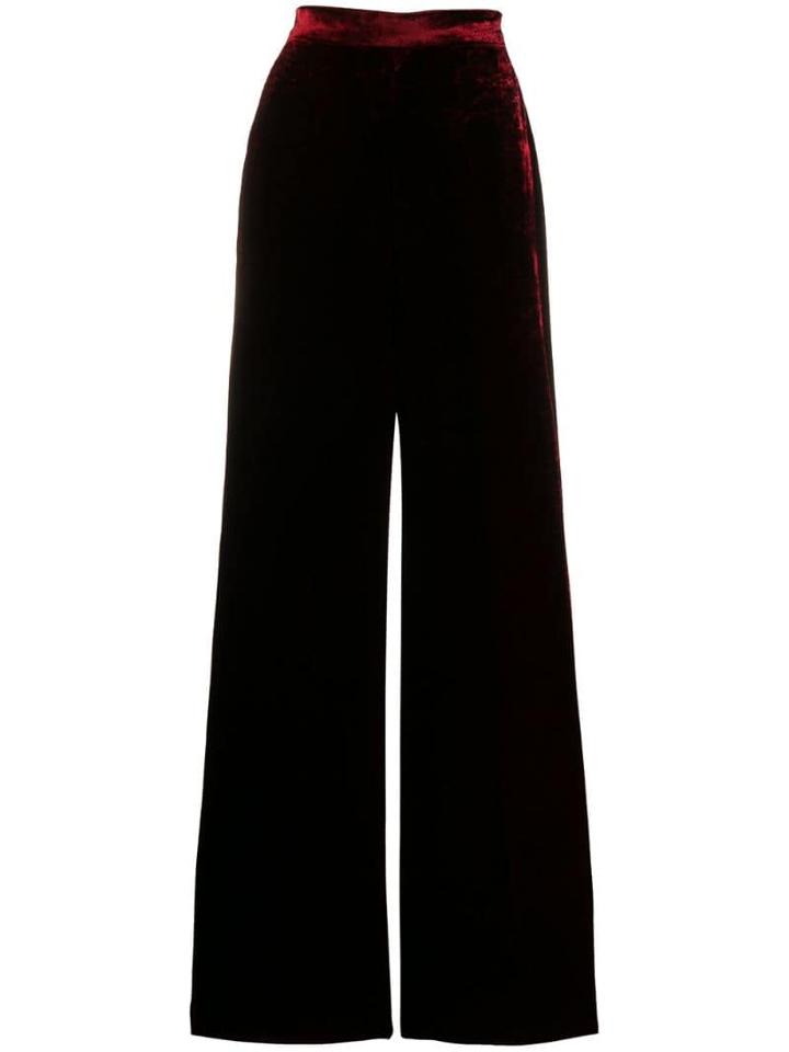 Etro High-waisted Wide-leg Trousers - Red