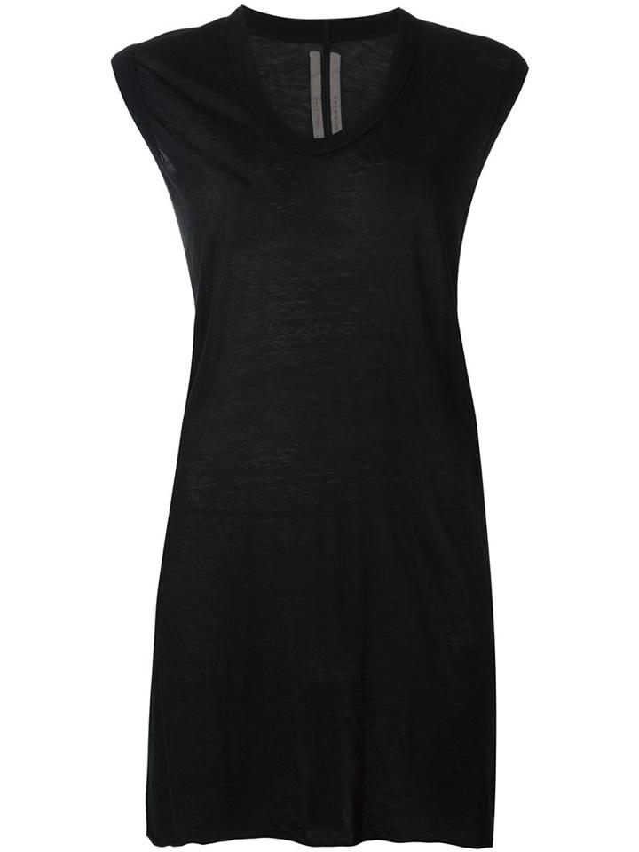 Rick Owens Scoop Neck T-shirt, Women's, Size: 40, Black, Cotton