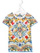 Dolce & Gabbana Kids Majolica Print T-shirt, Girl's, Size: 6 Yrs