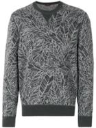 Ermenegildo Zegna Couture Long Sleeve Intarsia Jumper - Grey