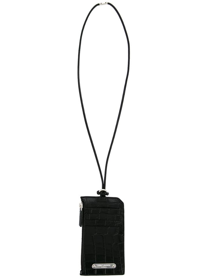 Saint Laurent Zipped Cardholder Wallet - Black