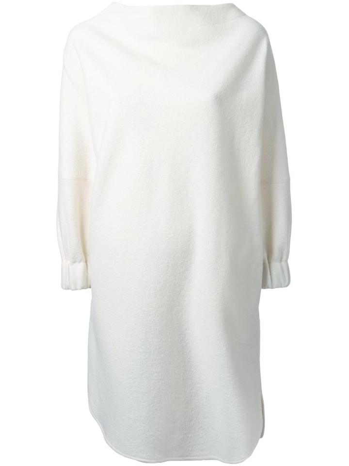 Nehera High Neck Dress, Women's, Size: 36, White, Polyamide/wool