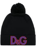 Dolce & Gabbana Logo Beanie Hat - Black