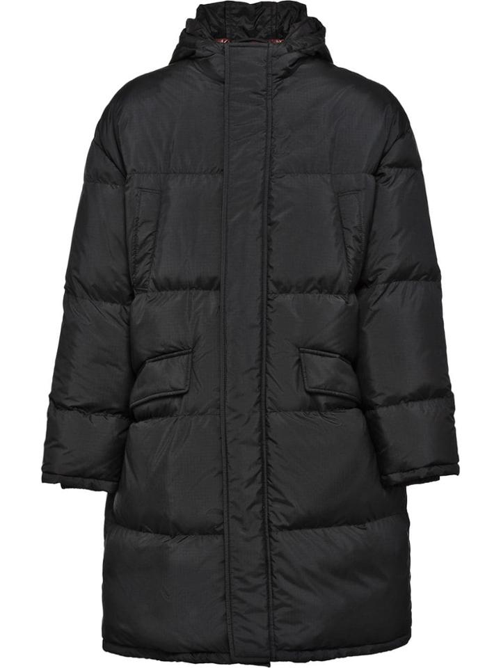 Prada Ripstop Puffer Coat - Black
