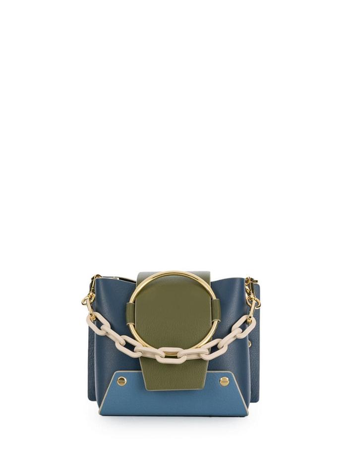 Yuzefi Delaila Mini Bucket Bag - Blue