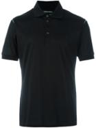 Alexander Mcqueen Embroidered Logo Polo Shirt, Men's, Size: Xs, Black, Cotton