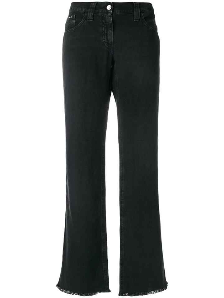 Dolce & Gabbana Vintage Wide Leg Jeans - Black