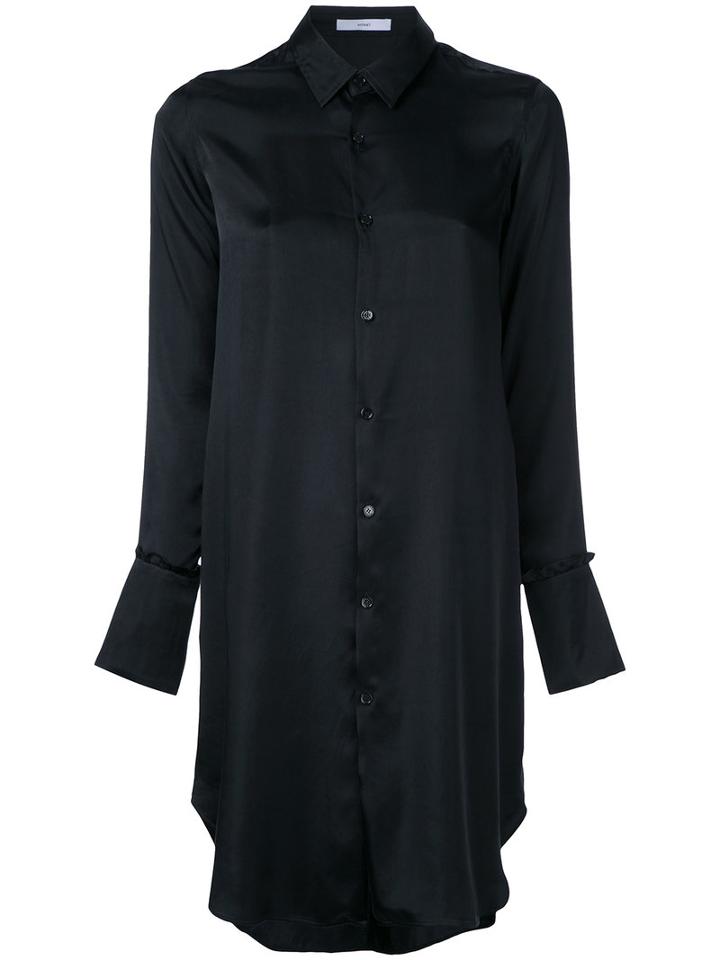 Astraet - Long Shirt - Women - Cupro - One Size, Black, Cupro