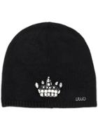 Liu Jo Embellished Crown Beanie - Black